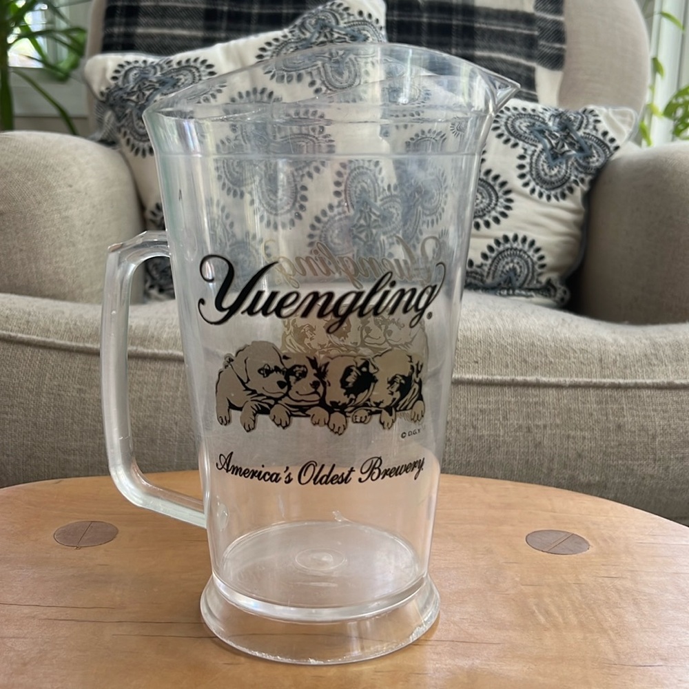 Yuengling plastic beer pitcher